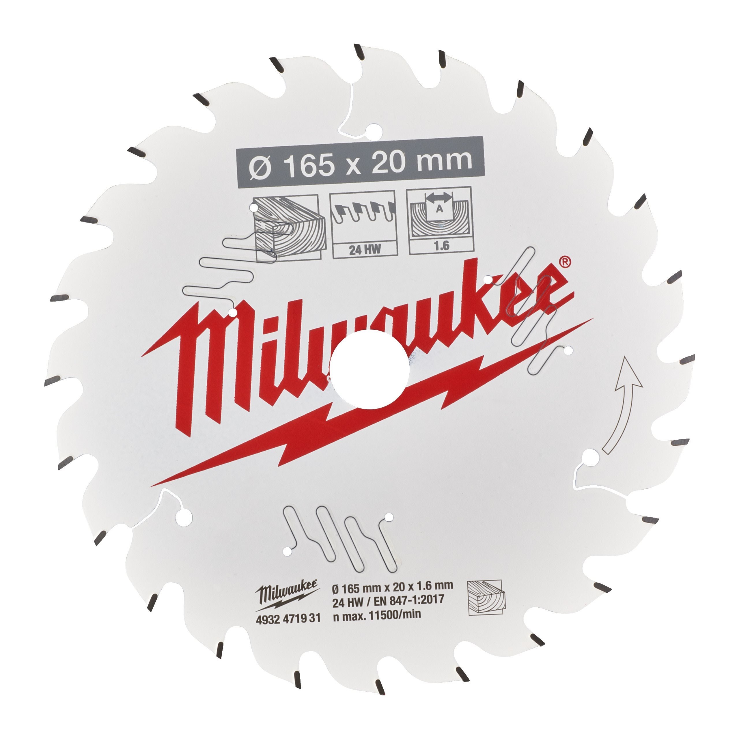 Milwaukee 165x20x1.6x24 ATB (4932471931)