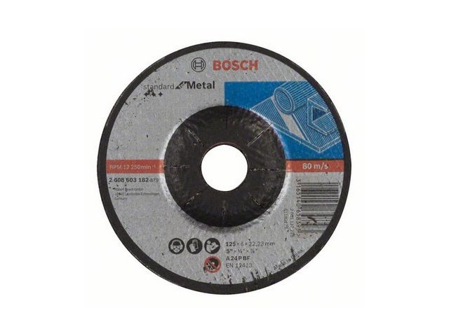 Обдирочный круг по металлу A 24 P BF (125х6х22.2 мм) Bosch 2608603182 Bosch