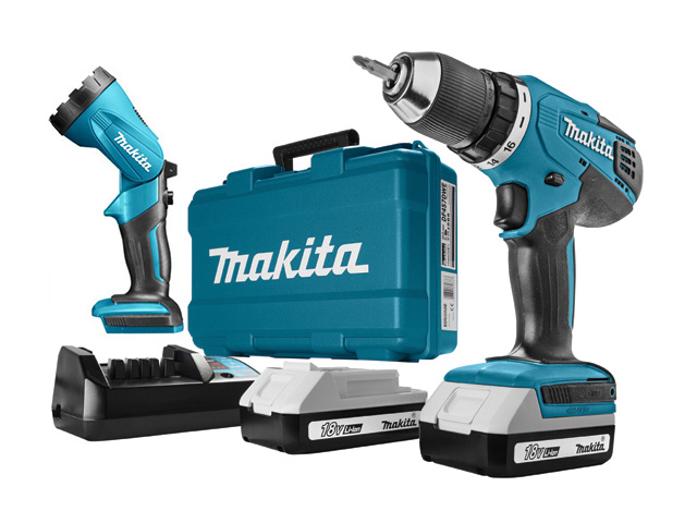 Дрель-шуруповерт безударная аккумуляторная Makita DF457DWLE