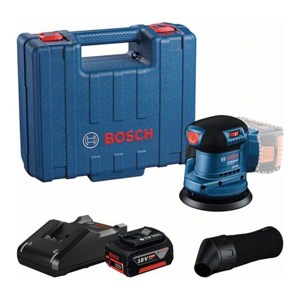 Шлифмашина эксцентриковая BOSCH GEX 185-LI (1*40 Ah, Case) (06013A5021)
