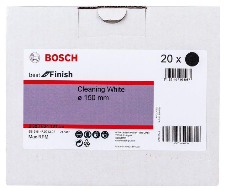 Best for Finish Cleaning White 150 мм (2608624121) BOSCH