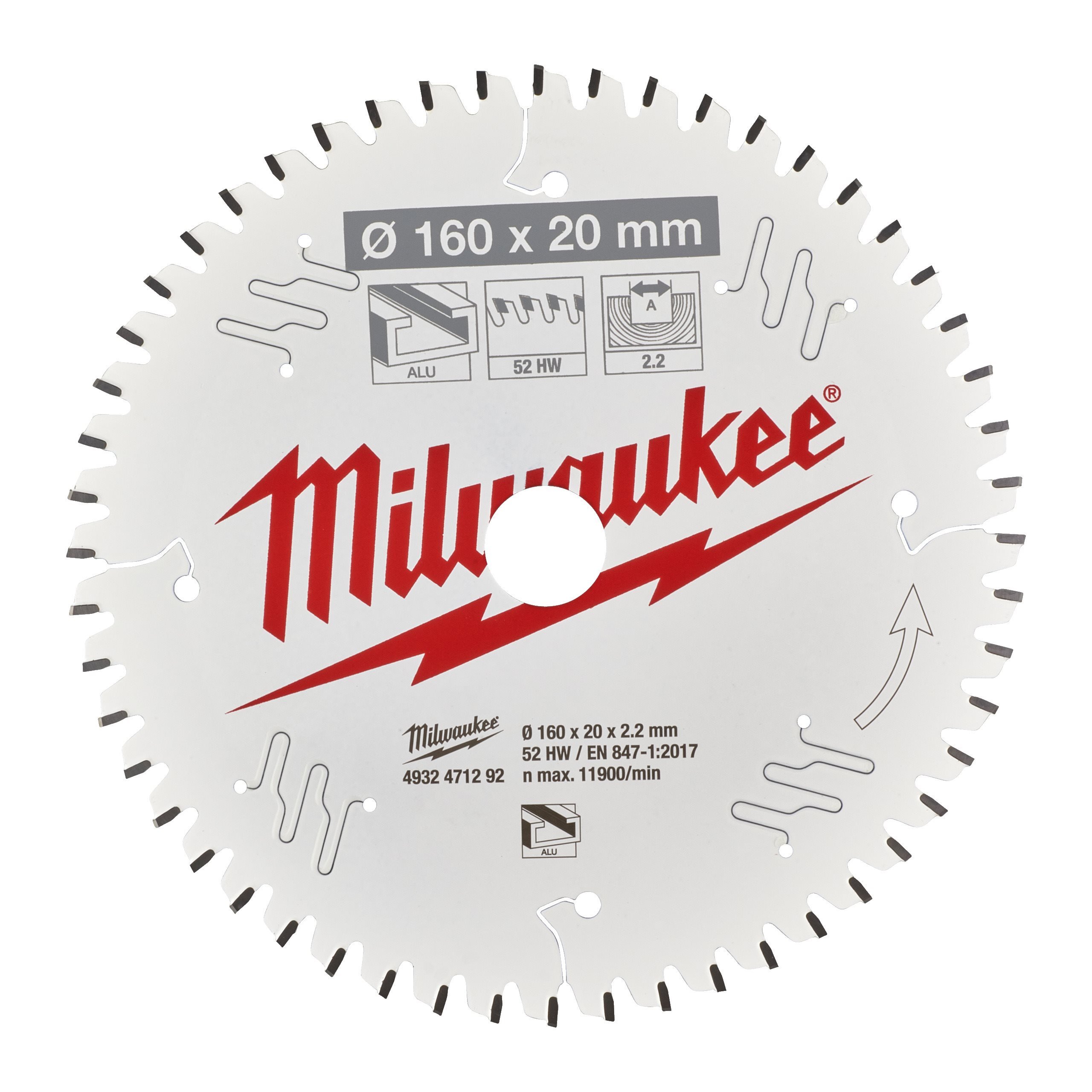 Milwaukee 160x20x2.2x52 TF (4932471292)