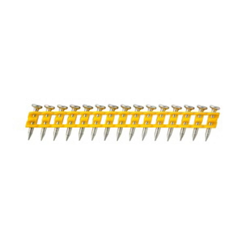 Гвозди для DCN890 по бетону (Желтые) 2,6х25, оцинкованные, 1005 шт./пачка