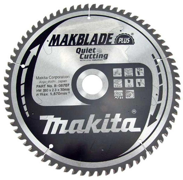 Пильный диск 355х30х3.0х80T по дереву MAKBLADE Makita