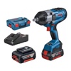 Аккум ударный гайковерт BOSCH GDS 18V-1000 в кор (180 В, 2 акк, 50 А/ч Li-Ion, посадочн квадрат 1/2 ", 1000 Нм)