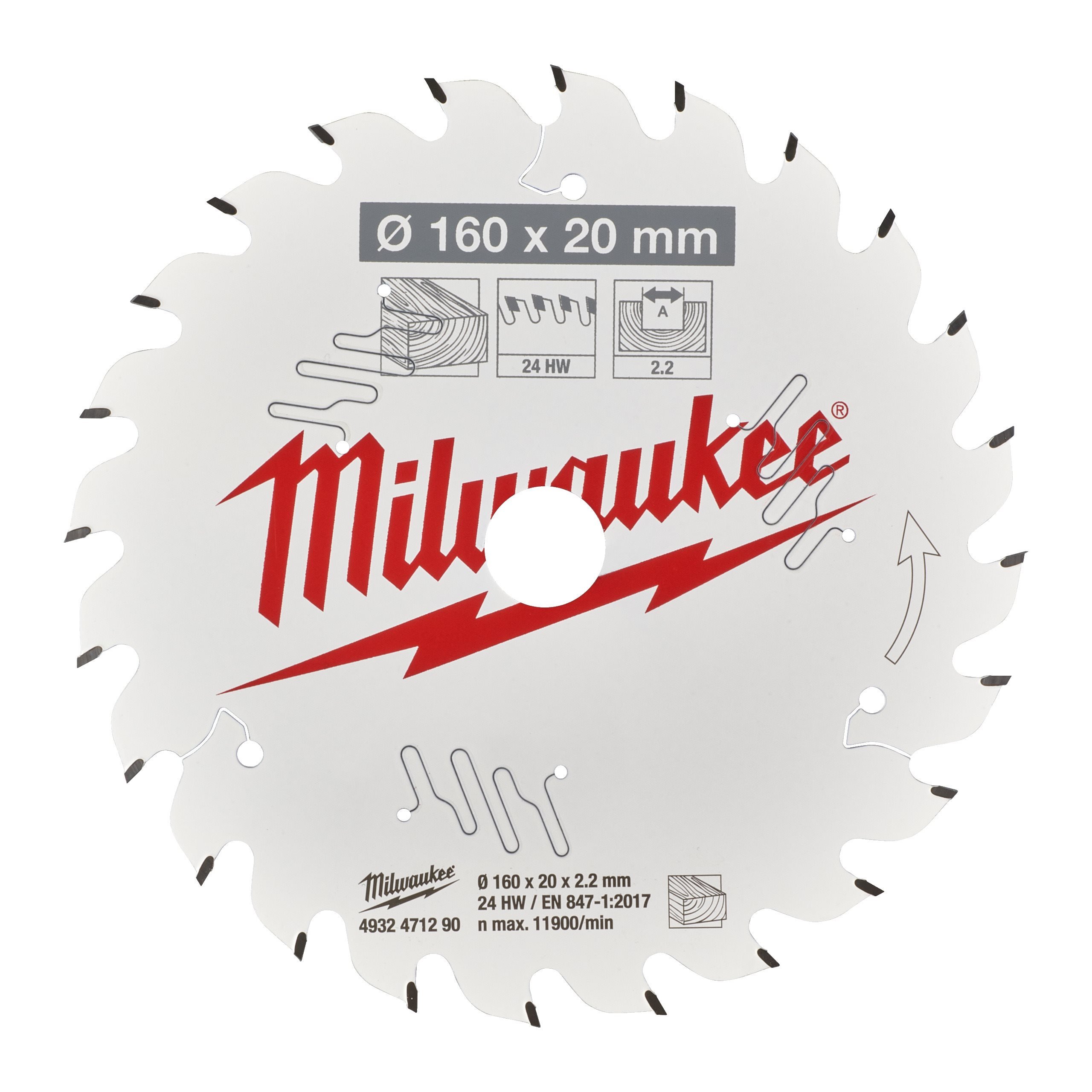 Milwaukee 160x20x2.2x24 ATB (4932471290)