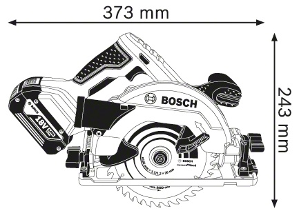 Аккумуляторная дисковая пила Bosch GKS 18V-57 G Professional (0.601.6A2.100) 