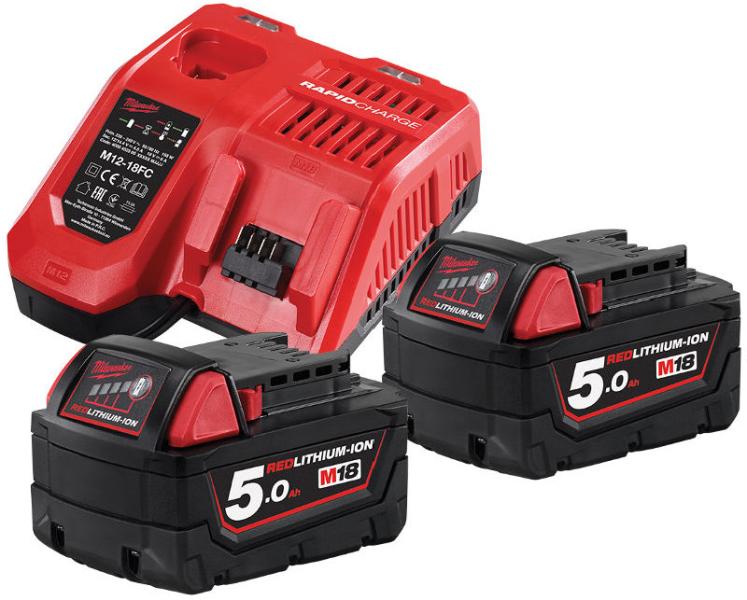 Комплект аккумулятор и зарядное устройство Milwaukee M18 NRG-502 (4933459217)