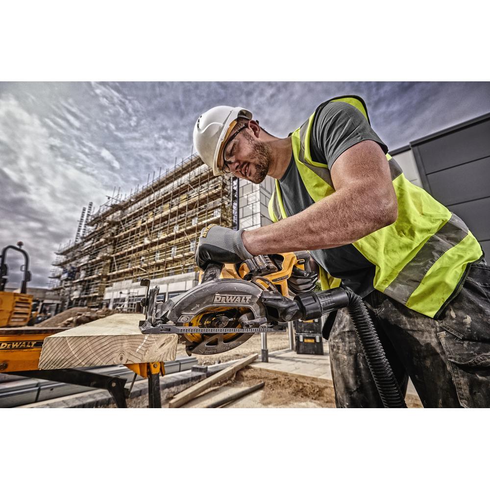 Пила циркулярная аккумуляторная DeWALT DCS577N (DCS577N-XJ)- фото5