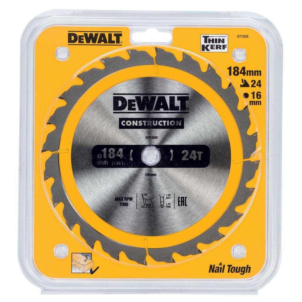Диск пильный DeWalt DT1939-QZ
