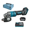 Машина шлифовальная угловая аккум. Makita XGT, (125 мм, 11000 об/мин, клавиша, 1х5Ач, ЗУ) BL 40В AFT XPT