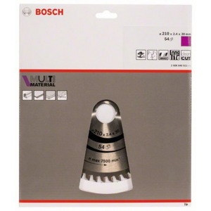 Диск пильный 210х30 мм 54 зуб универсальный MULTIMATERIAL BOSCH (твердоспл зуб) (2608640511)