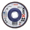 Круг лепестковый 125х222 мм G80 плоский BEST FOR METAL X-LOCK BOSCH