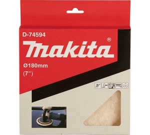 Аксессуар_Насадка для полировки из шерсти 180 мм (липучка) MAKITA D-74594