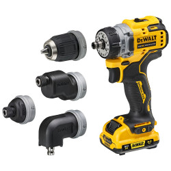 Дрель-шуруповерт DeWalt DCD703L2T (с 2-мя АКБ, кейс, набор патронов)