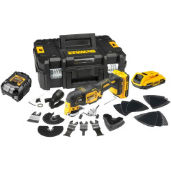 Многофункциональный инструмент DeWalt   в TSTAK II+ оснастка 35 шт.(18V, 2.0*2Аh ,BL-motor) DCS355D2