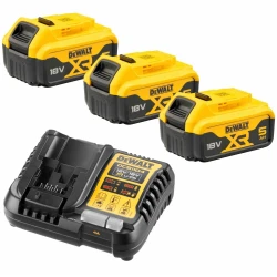 Набор DeWalt зарядное устройство DCB1104 (12V/18V) + аккумуляторы DCB184 (3*5.0Аh) DCB1104P3