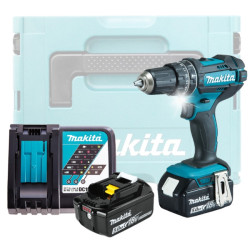 MAKITA DHP482RTJ Шуруповерт ударный аккум. в MakPac-2 (18.0 В, 2*5.0Ah, 62 Нм)