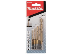 Набор сверл по металлу HSS-TiN, 5 шт. MAKITA  B-57308
