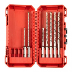 Набор__Буры SDS-plus  M2  (5/6 x 110 мм, 5.5/6/7/8/10 x 160 мм) 7 шт в кейсе GEN II