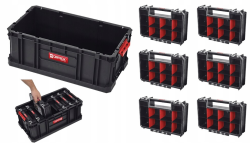 Набор ящиков для инструментов QBRICK System TWO Box 200 +  6 TWO Organiser Multi  (черный) Z251613PG001