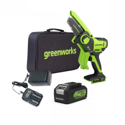 Аккумуляторная цепная пила Greenworks G24MCS10K4 2008207UB