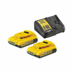 Набор: зарядное устройство DCB1102 (12V/18V) + аккумуляторы (2*2.0Аh) DCB1102D2