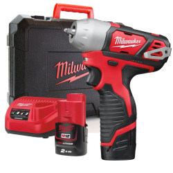 Гайковерт аккум. MILWAUKEE M12 BIW14-202C  в чем. (12V, 2*2.0Ah, 50 Нм, 1/4") 4933443897