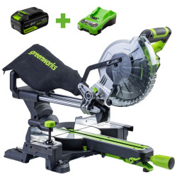 Аккумуляторная торцовочная пила Greenworks GD24MS216 1501707UB