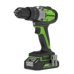 Аккумуляторная дрель-шуруповерт Greenworks GD24DD140 3707607CUD