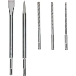 Набор оснастки Bosch Plus-5X + Зубила SDS Plus Standard 2607017515