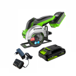 Шлифмашина угловая аккумуляторная Greenworks GD24UCS 3402007CUA