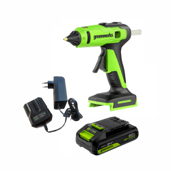 Пистолет клеевой аккумуляторный Greenworks G24GLG 3502207CUA
