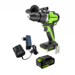 Дрель-шуруповерт аккумуляторная Greenworks GD24DD90 3707507OUG