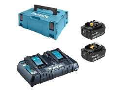 Комплект аккумулятор  18.0 В MAKITA  BL1860B 2 шт. + зарядное устройство DC18RD + кейс MAKPAC тип 3 198080-9