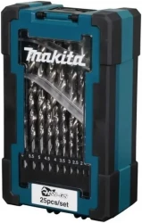 Набор сверл по металлу ц/х, HSS-G, D-78368 комплект из 25 шт MAKITA D-78368
