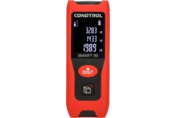 Дальномер лазерный  SMART 30  (Красный / 30 м / ± 2 мм / 2хAAA / Коробка) CONDTROL 1-4-132