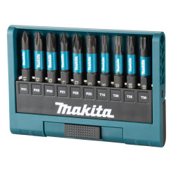Набор_Биты Impact Black (10 шт)  50 мм в кейсе, MAKITA