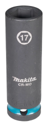Головка ударная  1/2" 17 мм Impact Black (удлиненная), MAKITA