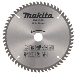 Диск пильный  165x2,2х20 мм Z60  Standard  (алюминий / пластик) MAKITA D-81206