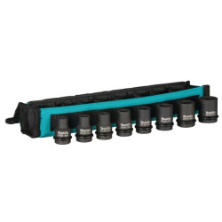 Набор_Головки торцевые ударные 1/2"  8 - 21 мм  Impact Black (8 шт / чехол) MAKITA E-16601