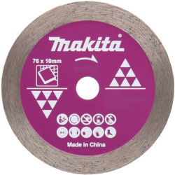 Алмазный диск  76x10 мм сплошной  (плитка) MAKITA D-77263