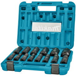 Набор_Головки торцевые ударные 1/2"  10 - 32 мм  Impact Black (14 шт / кейс), MAKITA