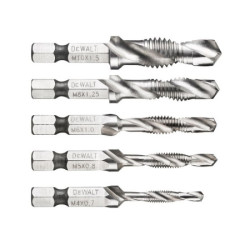 DeWalt DT50060 Набор самонарезающих сверл по металлу (5 шт., хвостовик 1/4'')