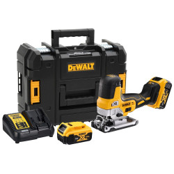 DeWalt DCS335P2 Лобзик аккум. в TSTAK II (18V, 2*5.0Ah, дерево 135 мм/металл 10 мм, Bl-motor, гриб.)