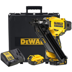 DeWalt DCN930P2 Пистолет гвоздезабивной аккум в чем. (18V, 2*5.0Ah, гвоз: 50-90 мм, d 2.8-3.3мм)