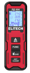 Дальномер лазерный  ЛД 80К  (80 м / ± 3 мм / 2хAAA) (E0301.006.00) ELITECH 209207