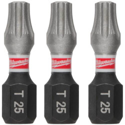 Бита Milwaukee Shockwave TX25 25мм 3шт (4932500364)