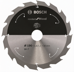 Диск пильный  190х1,6х30 мм Z16 PRO Standard for Wood BOSCH 2608837706