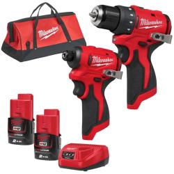 Набор инструментов Milwaukee M12BLPP2D-202B (4933500139)